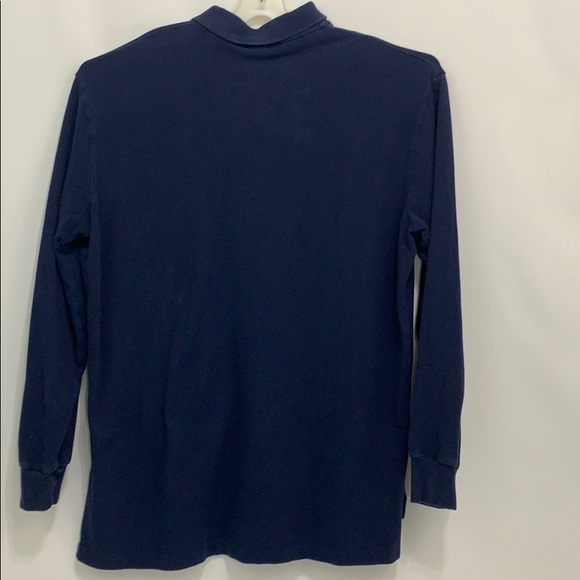 Polo Ralph Lauren blue long sleeve polo shirt EUC - Picture 2 of 8